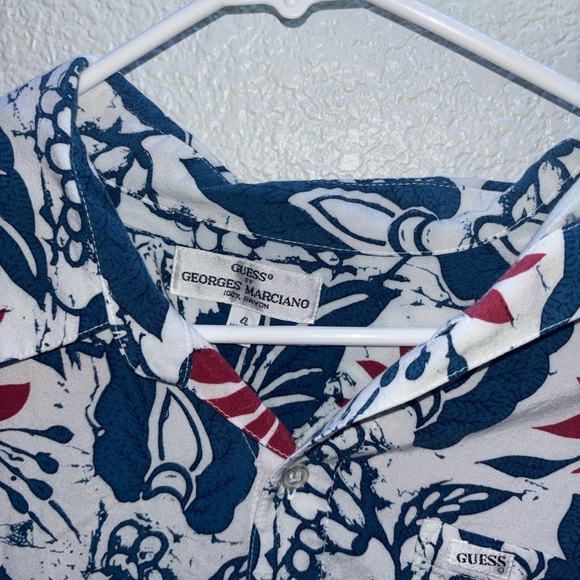 Guess by George Marciano Print button up vintage - Picture 3 of 4